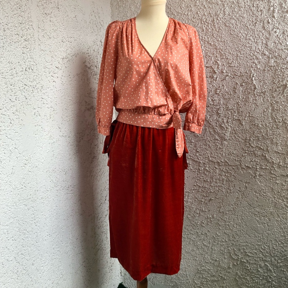 MADEWELL Star Print Wrap Blouse